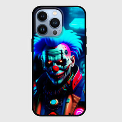 Чехол для iPhone 13 Pro Злой клоун киберпанк, цвет: 3D-черный