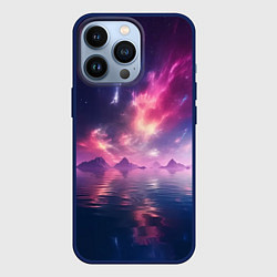Чехол для iPhone 13 Pro Space and islands, цвет: 3D-тёмно-синий