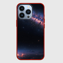 Чехол для iPhone 13 Pro Млечный путь в звездном небе, цвет: 3D-красный