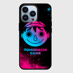 Чехол для iPhone 13 Pro Tomodachi Game - neon gradient, цвет: 3D-черный