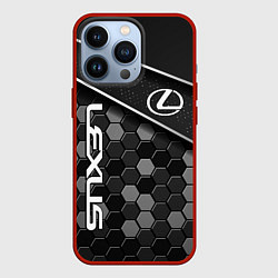 Чехол для iPhone 13 Pro Lexus - Строгий технологичный, цвет: 3D-красный