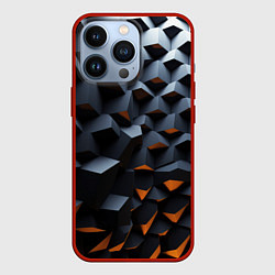 Чехол для iPhone 13 Pro Объемные углы, цвет: 3D-красный