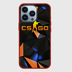 Чехол для iPhone 13 Pro CSGO orange style, цвет: 3D-красный