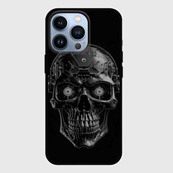 Чехол iPhone 13 Pro Череп будущего cyberpunk