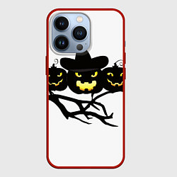 Чехол для iPhone 13 Pro Хэллоуин-празник, цвет: 3D-красный