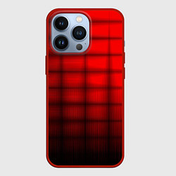 Чехол для iPhone 13 Pro Просто красно-черная клетка, цвет: 3D-красный