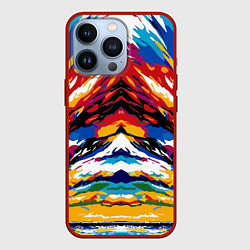 Чехол для iPhone 13 Pro Vanguard abstraction - vogue - art, цвет: 3D-красный