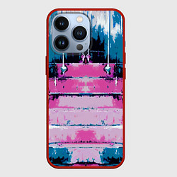 Чехол для iPhone 13 Pro Ladder - art - texture, цвет: 3D-красный