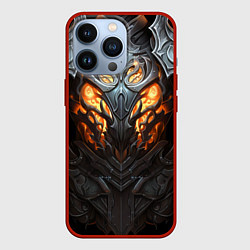Чехол для iPhone 13 Pro Огненный доспех рыцаря Dark Souls, цвет: 3D-красный