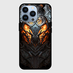 Чехол для iPhone 13 Pro Огненный доспех рыцаря Dark Souls, цвет: 3D-черный