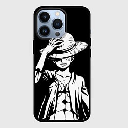 Чехол для iPhone 13 Pro Ван пис - Луффи снимает шляпу, цвет: 3D-черный