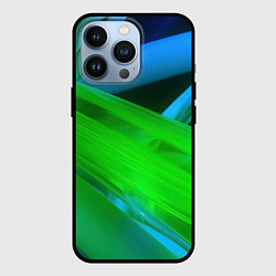 Чехол iPhone 13 Pro Blue green abstract