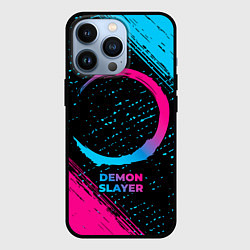 Чехол iPhone 13 Pro Demon Slayer - neon gradient