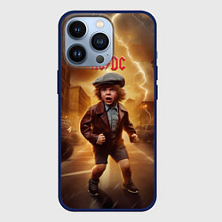 Чехол для iPhone 13 Pro ACDC boy, цвет: 3D-тёмно-синий