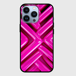 Чехол iPhone 13 Pro Розовые абстрактные трубочки