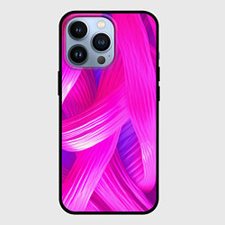 Чехол для iPhone 13 Pro Розовые лоскуты, цвет: 3D-черный