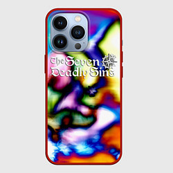 Чехол для iPhone 13 Pro 7 смертных грехов топ аниме, цвет: 3D-красный