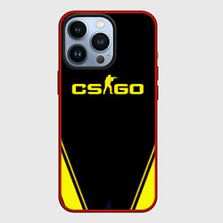 Чехол для iPhone 13 Pro Cs go sport geometry, цвет: 3D-красный