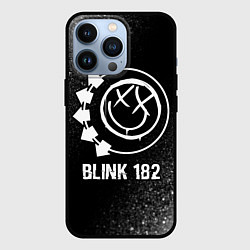 Чехол для iPhone 13 Pro Blink 182 glitch на темном фоне, цвет: 3D-черный
