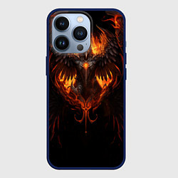 Чехол для iPhone 13 Pro Дерзкий Феникс, цвет: 3D-тёмно-синий