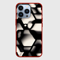 Чехол для iPhone 13 Pro Зеркальные блики, цвет: 3D-красный