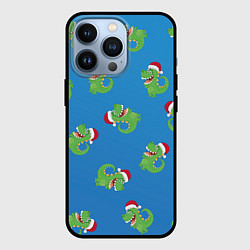Чехол для iPhone 13 Pro Новогодний дракончик, цвет: 3D-черный