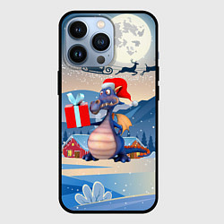 Чехол для iPhone 13 Pro Новогодний дракон 2024, цвет: 3D-черный