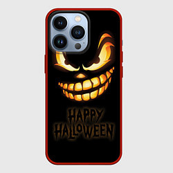 Чехол для iPhone 13 Pro Страшный Джек - хэллоуин, цвет: 3D-красный