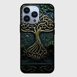Чехол для iPhone 13 Pro Дерево друидов, цвет: 3D-черный