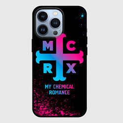 Чехол для iPhone 13 Pro My Chemical Romance - neon gradient, цвет: 3D-черный