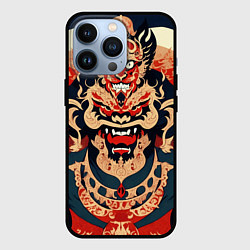 Чехол для iPhone 13 Pro Татуировка дракон в японском стиле, цвет: 3D-черный