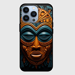 Чехол для iPhone 13 Pro Африканские маски, цвет: 3D-черный