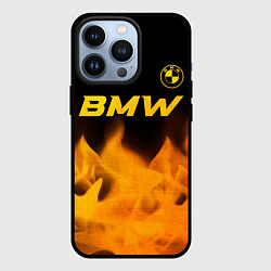 Чехол iPhone 13 Pro BMW - gold gradient посередине