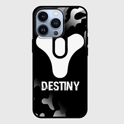 Чехол для iPhone 13 Pro Destiny glitch на темном фоне, цвет: 3D-черный
