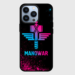 Чехол для iPhone 13 Pro Manowar - neon gradient, цвет: 3D-черный