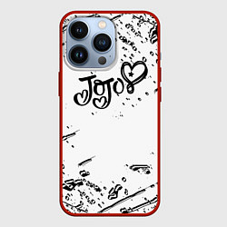 Чехол для iPhone 13 Pro JoJos Bizarre splash love anime, цвет: 3D-красный