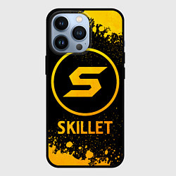 Чехол для iPhone 13 Pro Skillet - gold gradient, цвет: 3D-черный