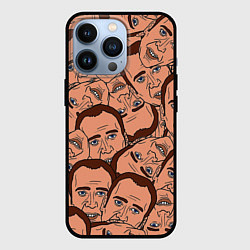 Чехол для iPhone 13 Pro Николас Кейдж мульт, цвет: 3D-черный