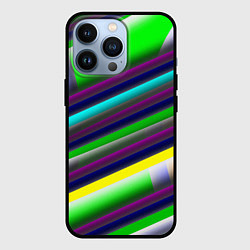 Чехол для iPhone 13 Pro Размытые абстрактные полосы, цвет: 3D-черный