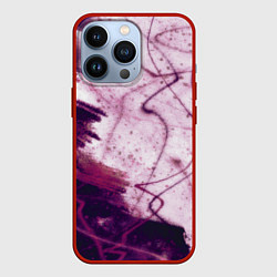 Чехол для iPhone 13 Pro Абстракция - purple madness, цвет: 3D-красный