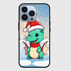 Чехол для iPhone 13 Pro Новогодний дракон 2024, цвет: 3D-черный