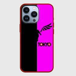 Чехол для iPhone 13 Pro Токийские мстители черно-розовый, цвет: 3D-красный