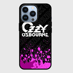 Чехол для iPhone 13 Pro Ozzy Osbourne rock legends посередине, цвет: 3D-черный