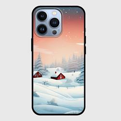 Чехол для iPhone 13 Pro Погружение в зимнюю атмосферу, цвет: 3D-черный