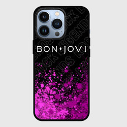 Чехол для iPhone 13 Pro Bon Jovi rock legends посередине, цвет: 3D-черный