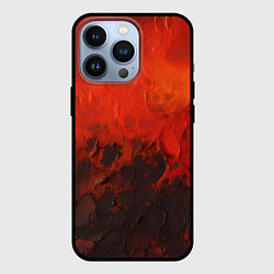 Чехол для iPhone 13 Pro Лава и сажа, цвет: 3D-черный