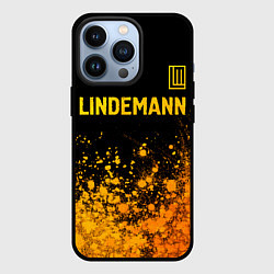 Чехол для iPhone 13 Pro Lindemann - gold gradient посередине, цвет: 3D-черный