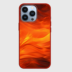 Чехол для iPhone 13 Pro Яркий огонь, цвет: 3D-красный