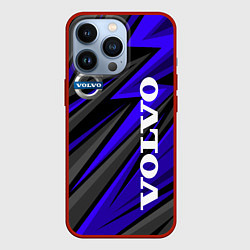 Чехол для iPhone 13 Pro Volvo - Синий спортивный, цвет: 3D-красный