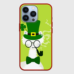 Чехол для iPhone 13 Pro Лама - альпака Патрик, цвет: 3D-красный
